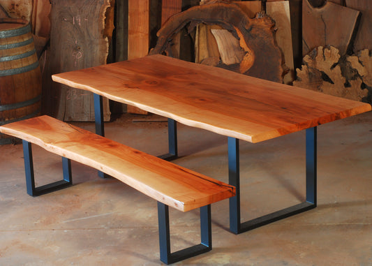 Bookmatch Live Edge Table - Madrone1