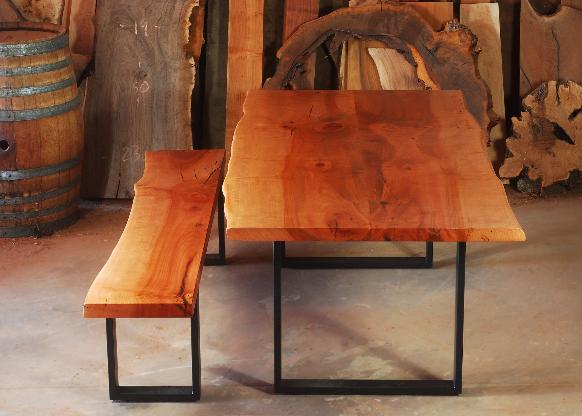 Bookmatch Live Edge Table - Madrone3