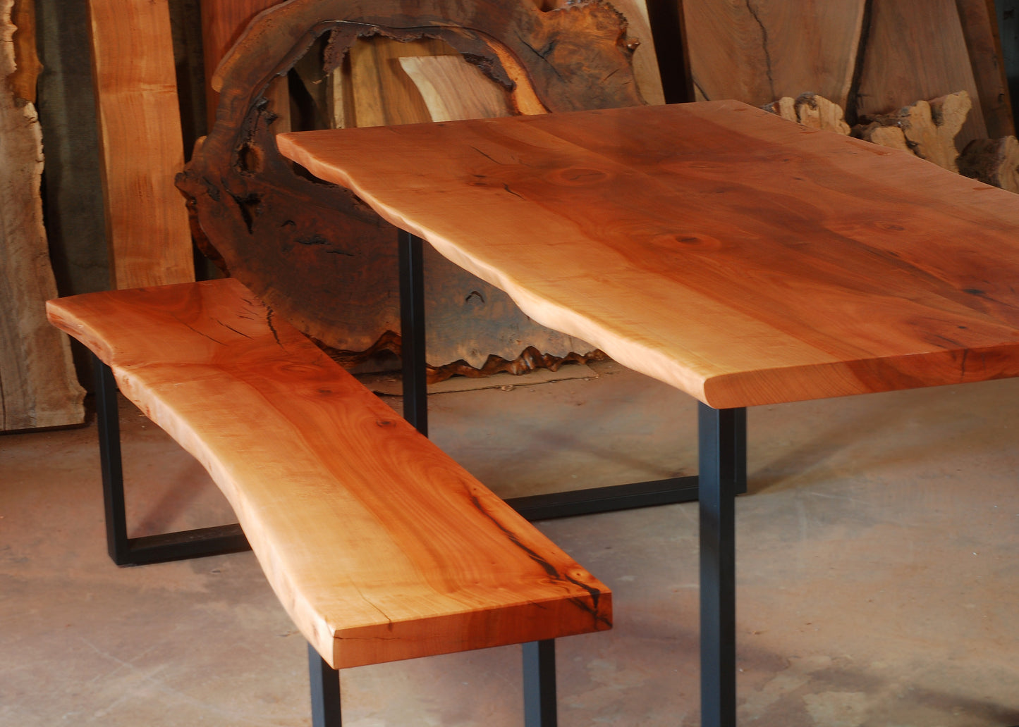 Bookmatch Live Edge Table - Madrone4