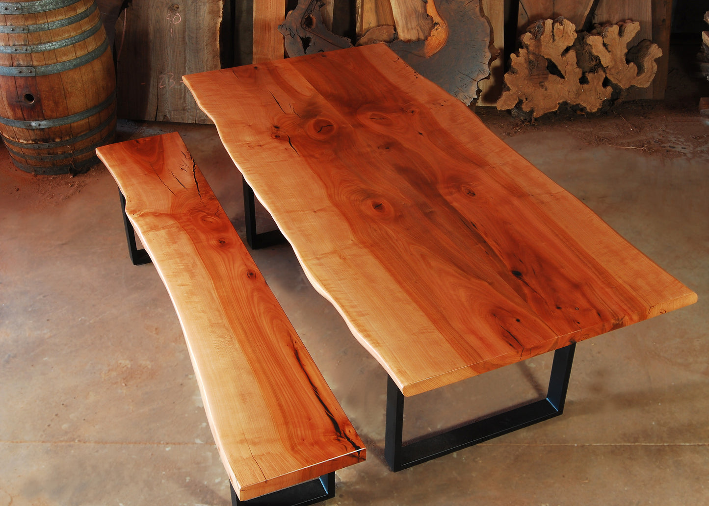 Bookmatch Live Edge Table - Madrone6