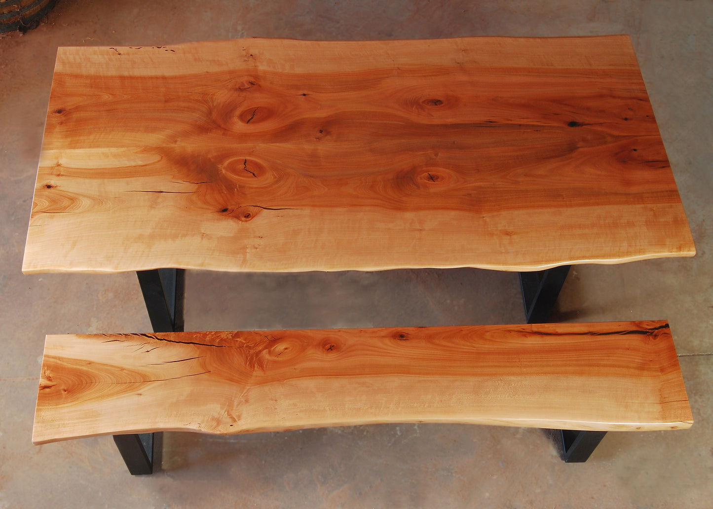 Bookmatch Live Edge Table - Madrone7