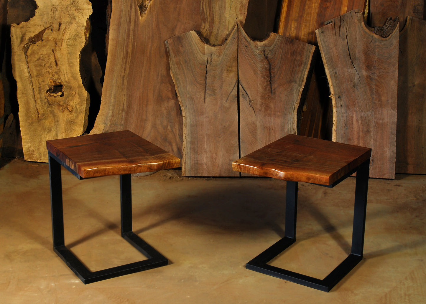 Live Edge End Table