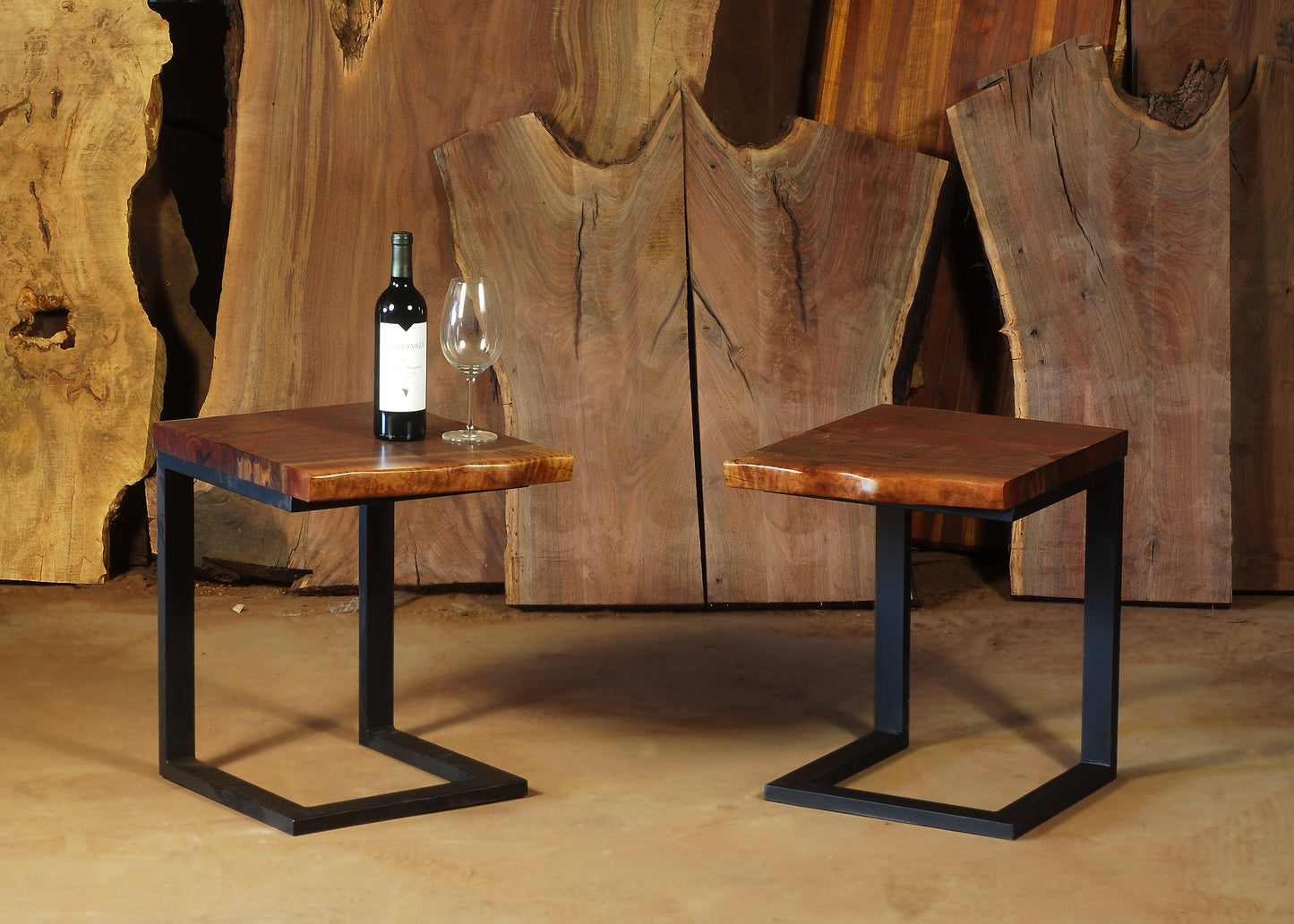 Live Edge End Table