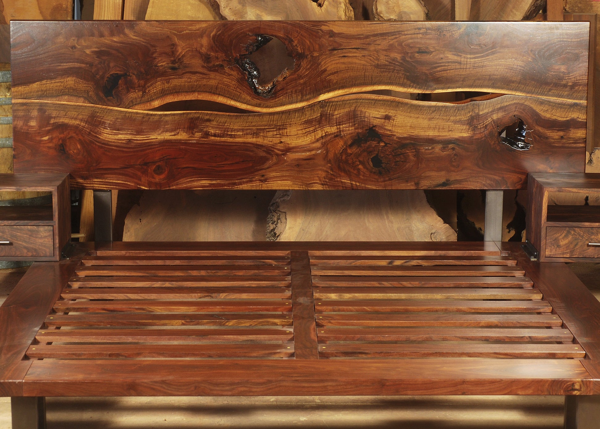 Walnut Live Edge Headboard2