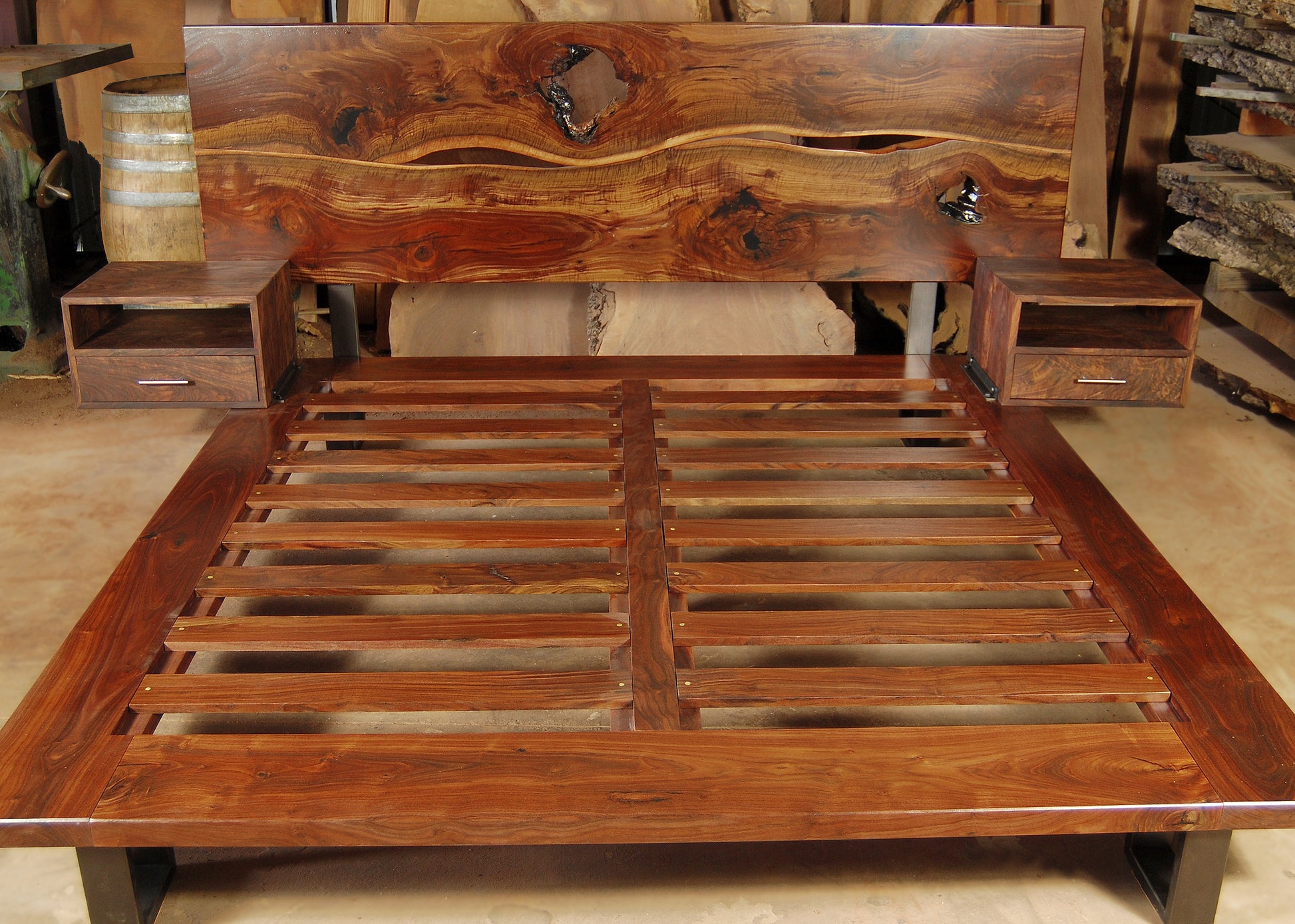 Walnut Live Edge Headboard3