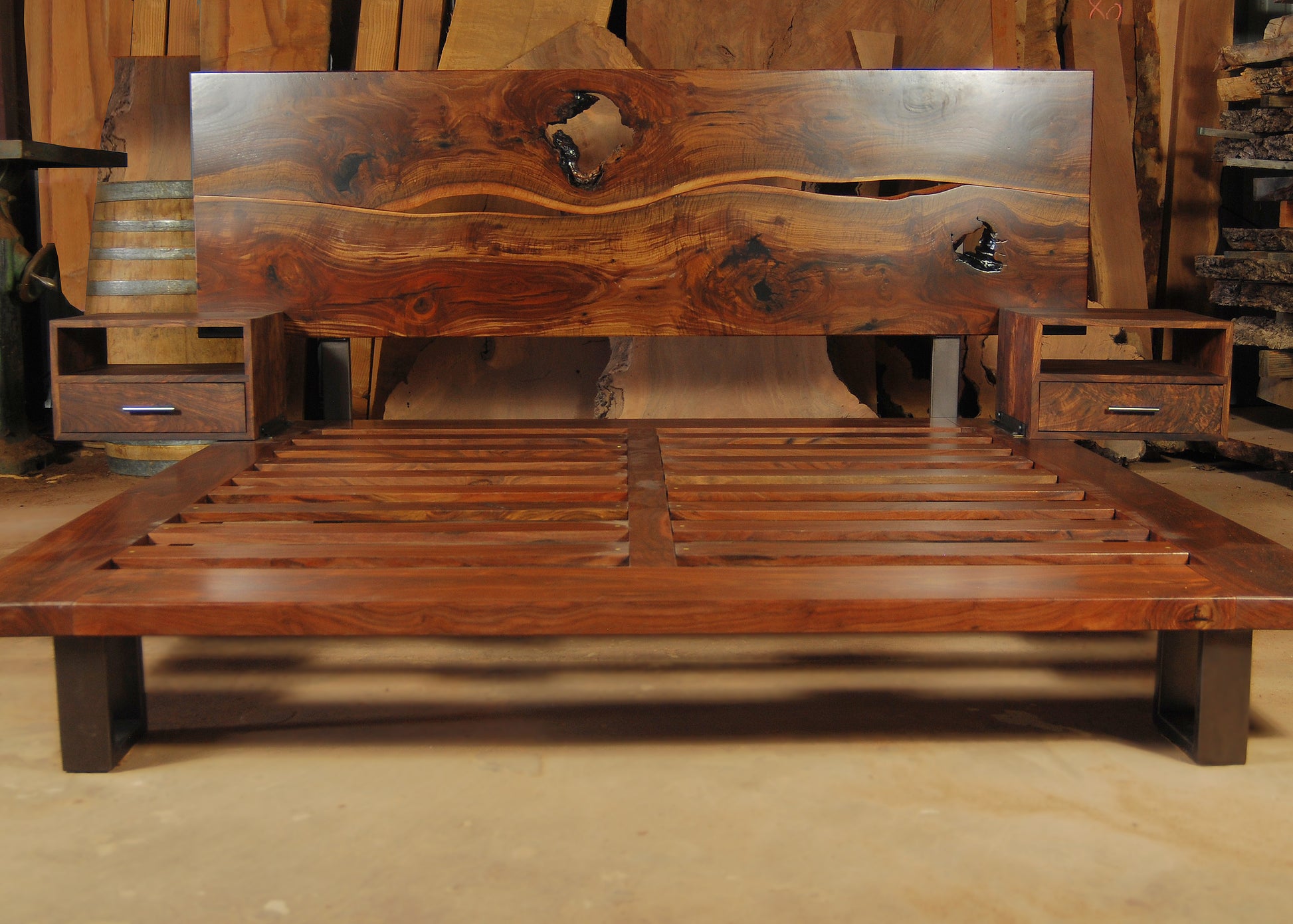 Walnut Live Edge Headboard4