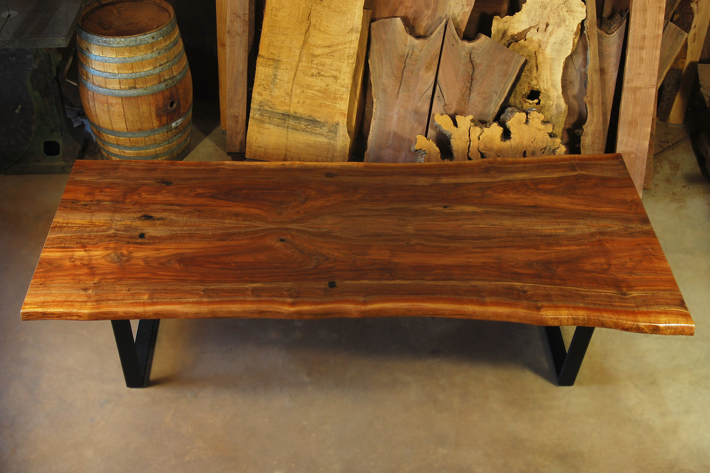 Bookmatch Live Edge Dining Table1