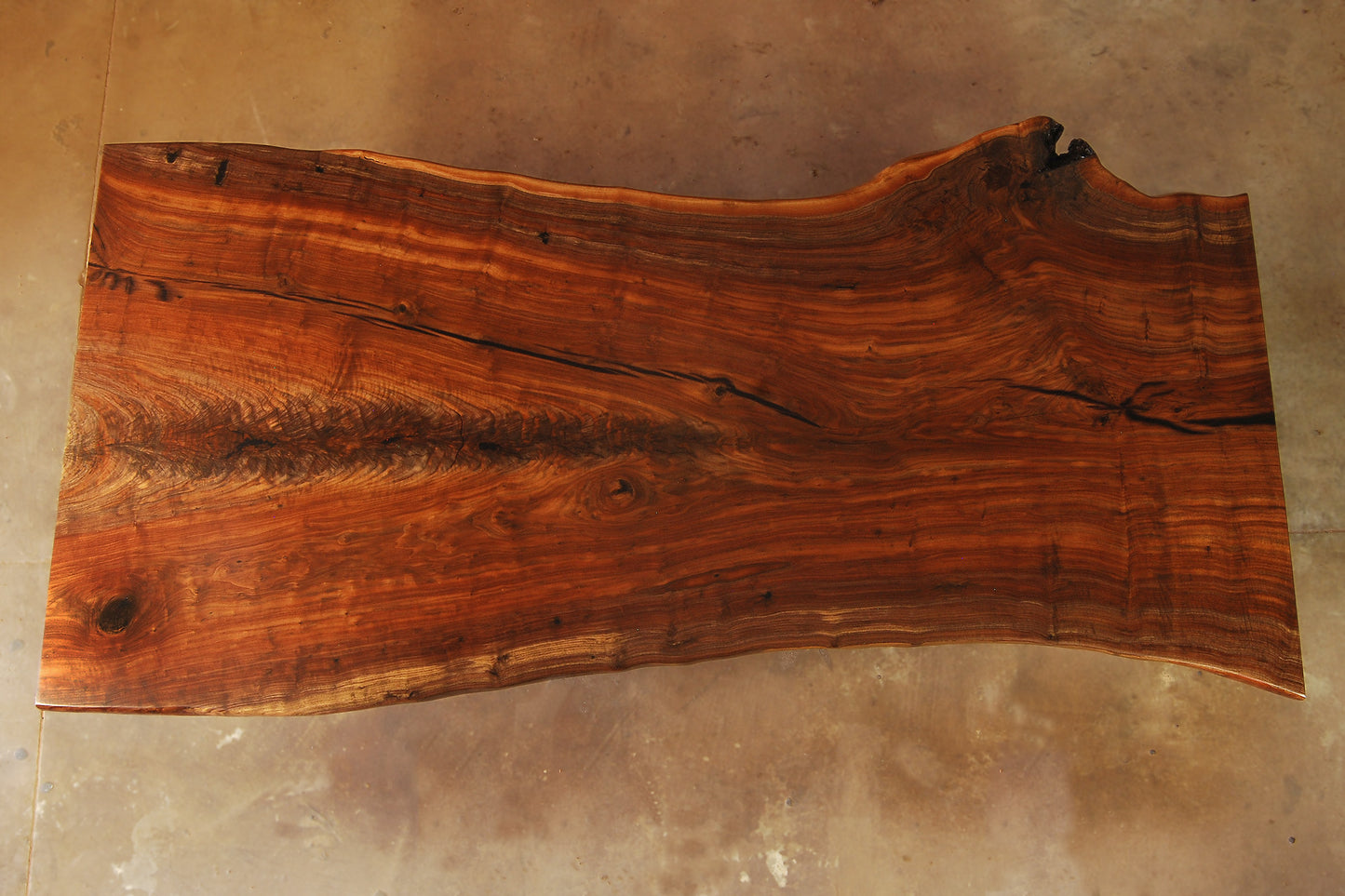 Walnut slab dining table1
