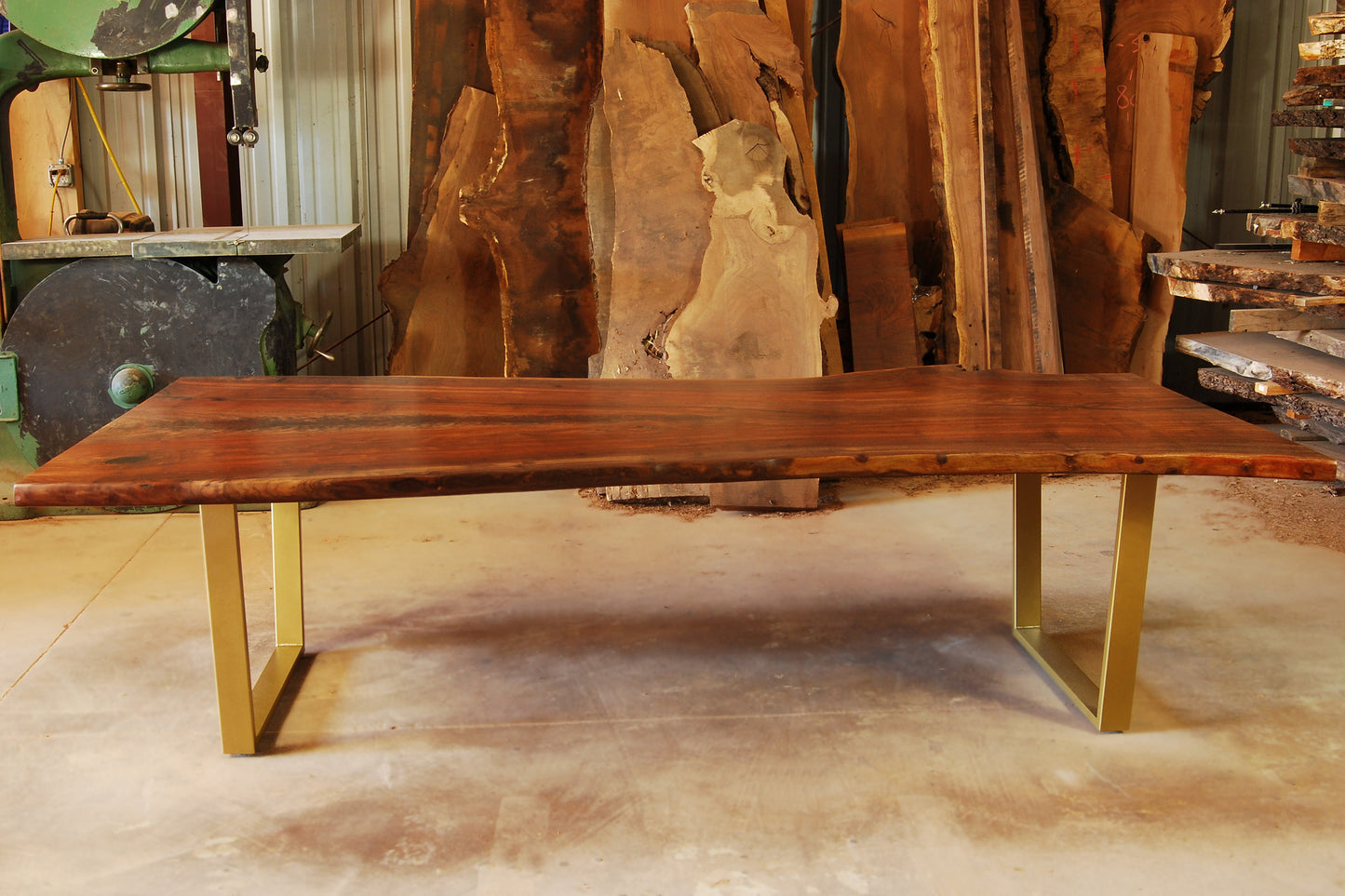 Walnut slab dining table3