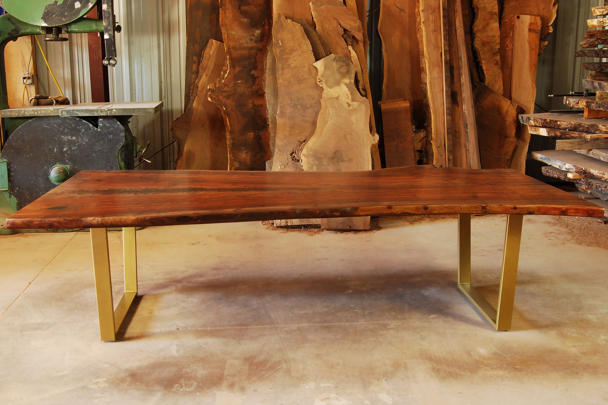 Walnut slab dining table3