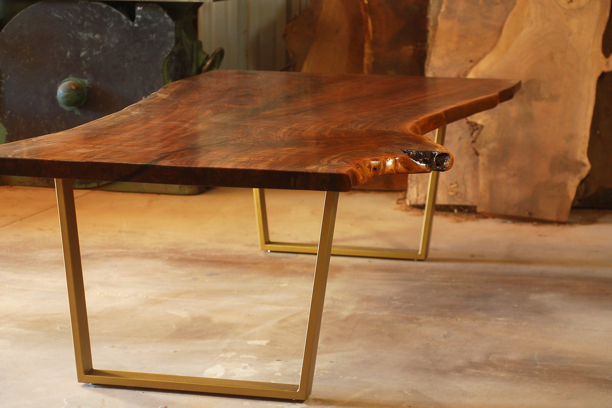 Walnut slab dining table7
