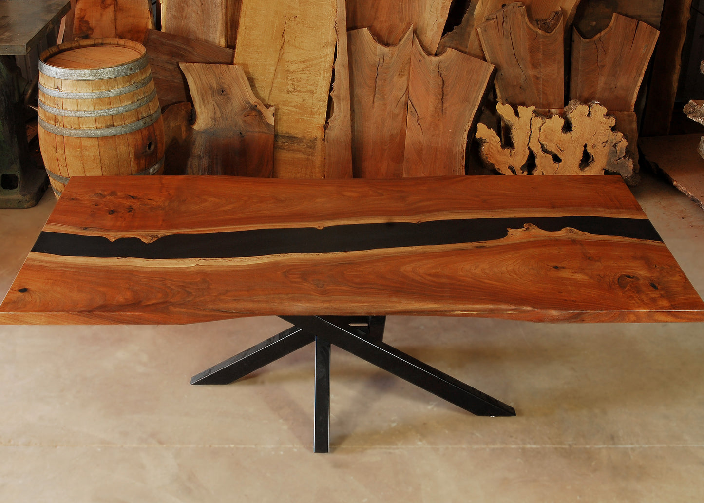 Epoxy river table