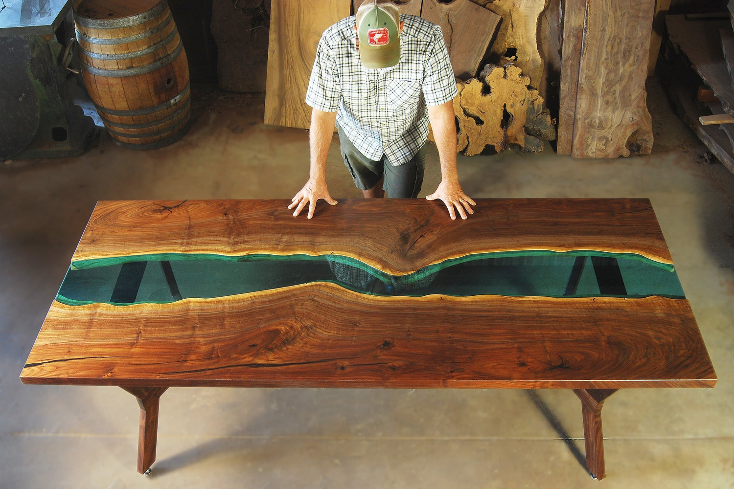 live edge dining table