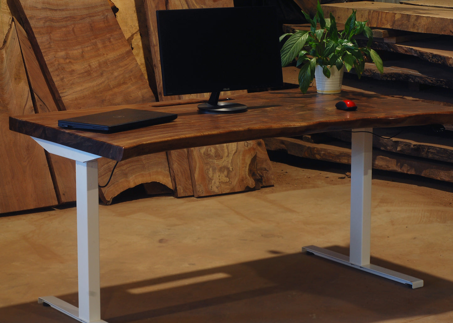 Live edge desk